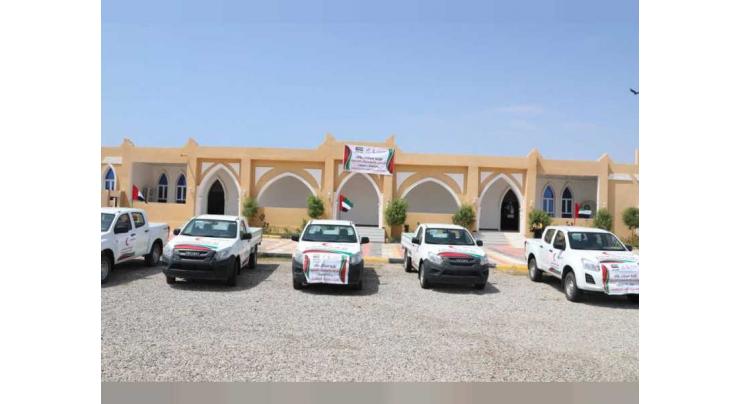 ERC presents vehicles to support service institutions in Hadramaut, Yemen