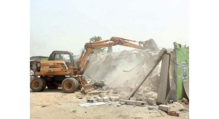 CDA demolishes 120 illegal structures along I.J.P Road
