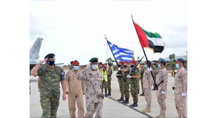 Chief of Staff tours site of UAE-Greece joint military exercises