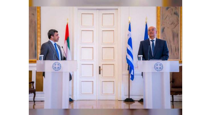 UAE, Greece aspiring for bilateral strategic partnership based on robust foundation: Abdullah bin Zayed