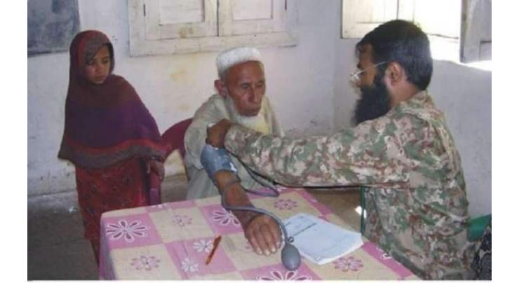 Rangers set up free medical camp in Qambar-Shahdadkot
