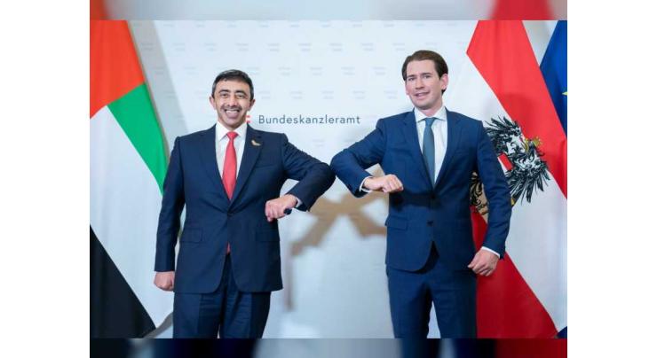 Austrian Chancellor, Abdullah bin Zayed review regional, international developments