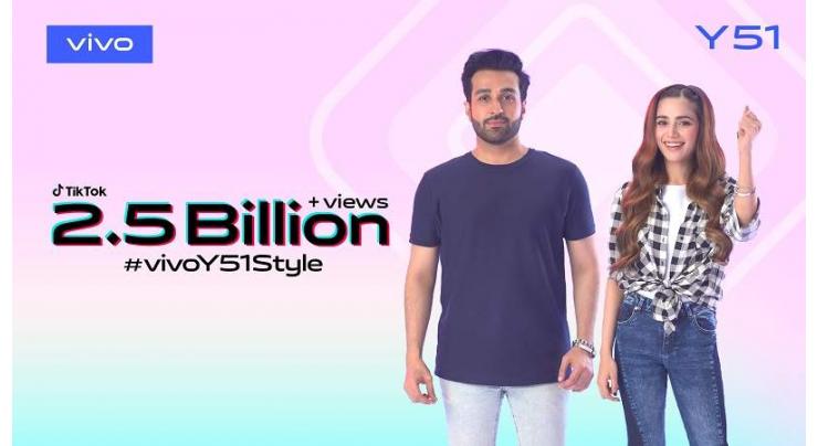 vivo Pakistan Sets a New Record with 2.5 Billion views for #vivoY51Style Challenge on TikTok