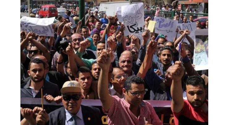Egypt arrests reporter after protest coverage: employer
