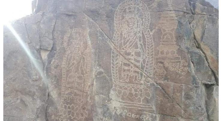 Archealogy Directorate, Wapda preserve historical rock carvings in Upper Kohistan
