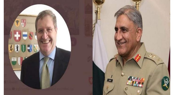 Swiss envoy acknowledges Pakistan's efforts for regional peace
