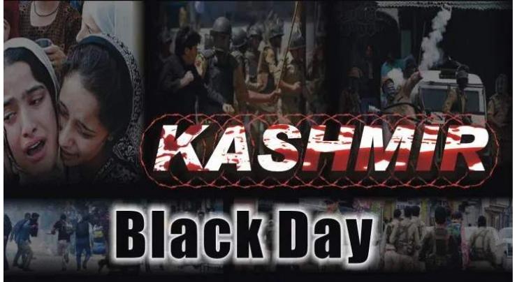 Posters in IIOJK ask people to observe Black day on Oct 27
