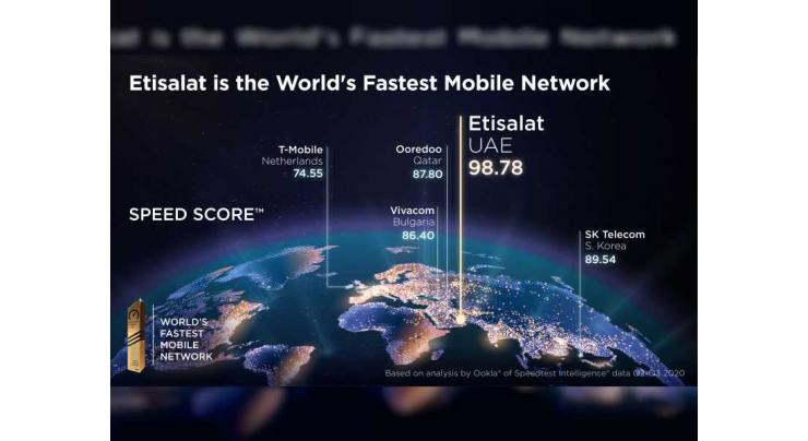 Etisalat UAE recognised fastest mobile network operator globally by Ookla Speedtest