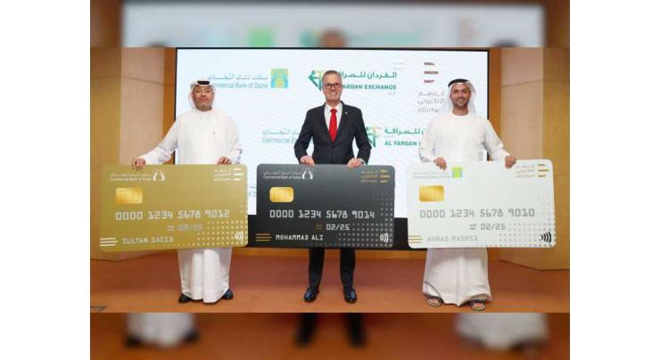 Commercial Bank of Dubai partners with Al Fardan Exchange to promote eDirham Cards