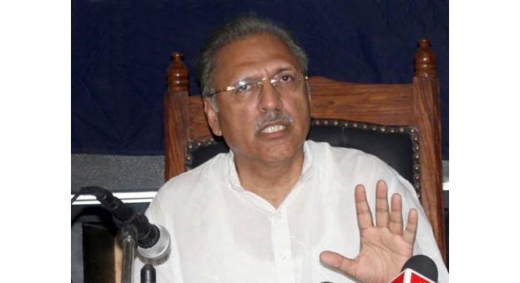 Terror incidents in Pakistan linked to India's sinister plan: President Dr Arif Alvi
