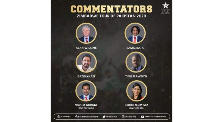 PCB announces panel of commentators for Pak Vs Zimbabwe series