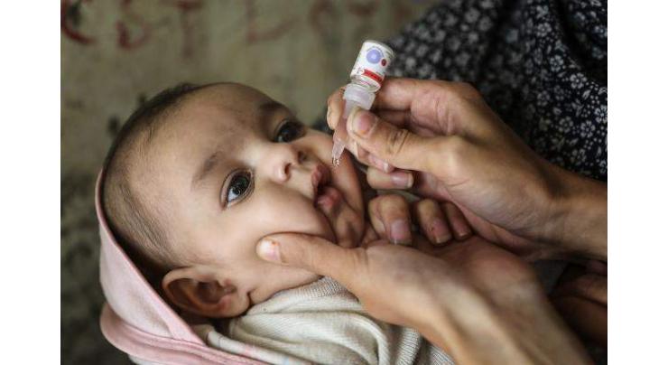 411,870 children given polio vaccine
