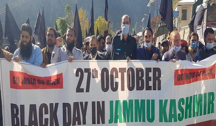 Protests rallies in front of Indian military posts held in Neelum.
