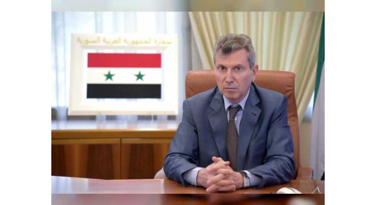Syrian ambassador hails UAE&#039;s hosting of national football team camp