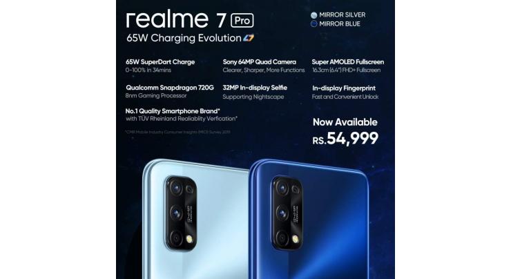 Realme 7 pro marks sales records in pakistan; now available in offline markets nationwide