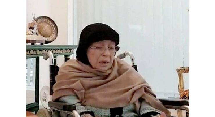 Begum Shamim Akhtar’s body to reach Pakistan on Saturday, says Marriyum Aurangzeb
