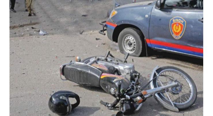 Biker killed in road accident in sargodha
