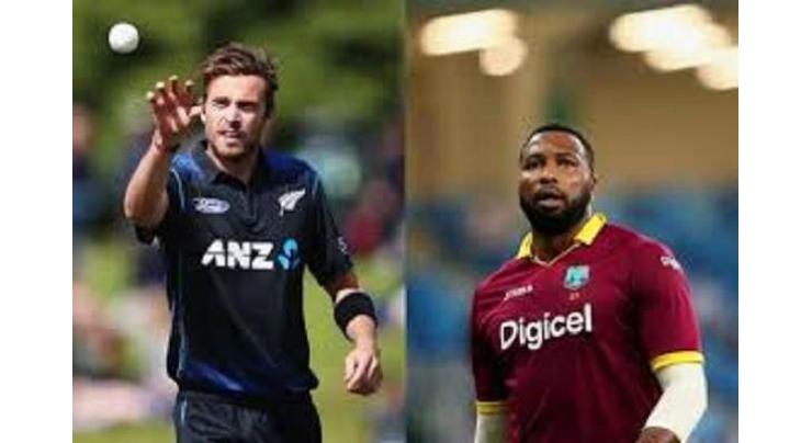 New Zealand win toss and bowl in 1st West Indies T20
