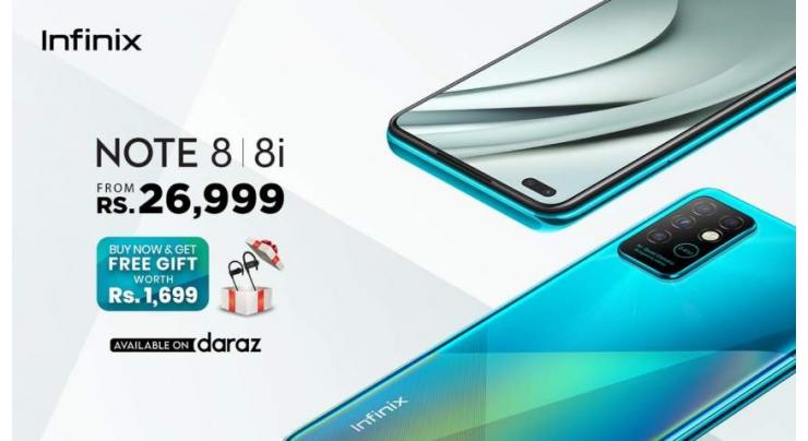 Infinix Note 8 a master piece of year 2020 is available across Pakistan