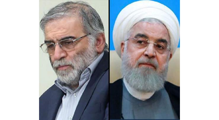 Iran's Hassan Rouhani accuses 'mercenary' Israel of scientist assassination
