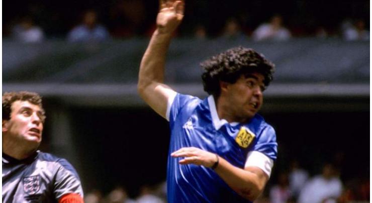 Maradona's 'Hand of God' shirt not for sale, says England's Hodge

