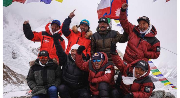 Nepali climbers conquers world second highest peak in winter

