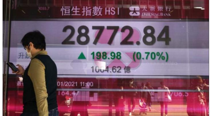 Chinese shares higher at midday Wednesday
