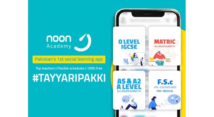 International Social Learning App - Noon Academy launches in Pakistan