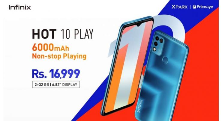 Pakistan’s # 1 smartphone brand Infinix unveils latest Hot 10 play at PKR 16,999