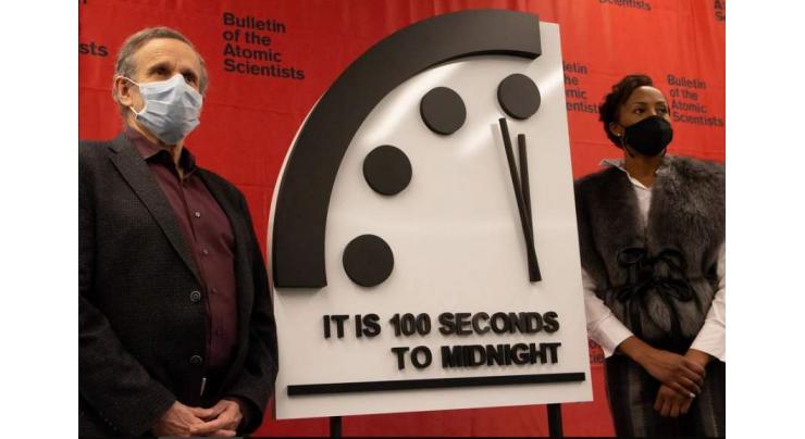 'Doomsday Clock' stuck at 100 seconds to midnight
