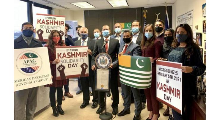 New York State passes resolution to observe Feb 5 as Kashmir American Day