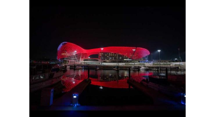 Yas Island turns red as UAE’s Hope Probe approaches the Red Planet