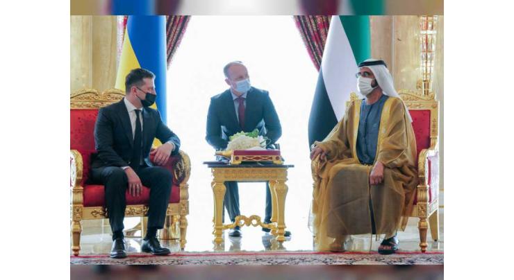 Mohammed bin Rashid receives President of Ukraine