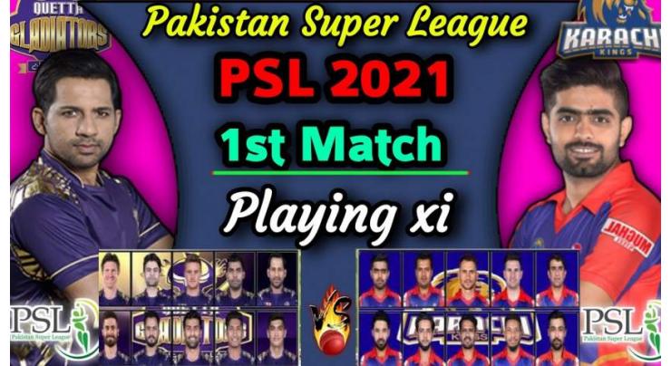 PSL 6 Match 01 Karachi Kings Vs. Quetta Gladiators 20 February 2021: Watch LIVE