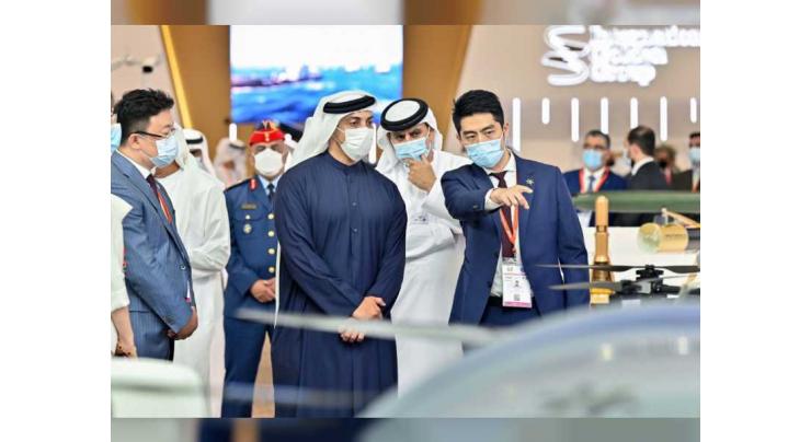 Mansour bin Zayed visits national, international pavilions of IDEX 2021