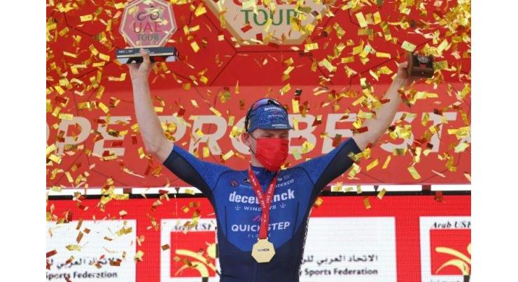 Bennett edges sprint to take fourth stage of UAE Tour
