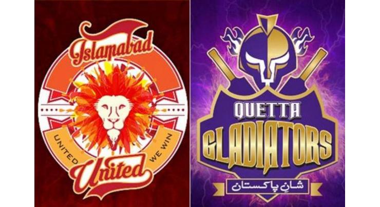 PSL 6 Match 12 (Rescheduled) Islamabad United Vs. Quetta Gladiators 2nd March 2021: Watch LIVE on TV