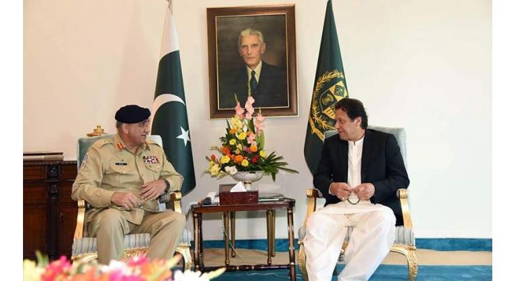 Army Chief calls on PM Imran
