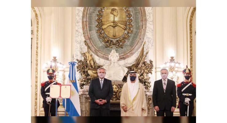 President of Argentina receives credentials of UAE Ambassador