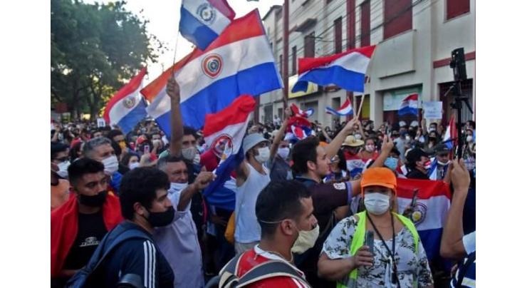 Paraguay protests erupt over government handling of Covid-19
