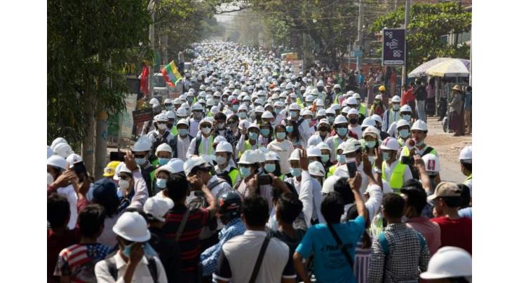 Anti-coup protests continue in Myanmar as UN urged to hear 'pleas'
