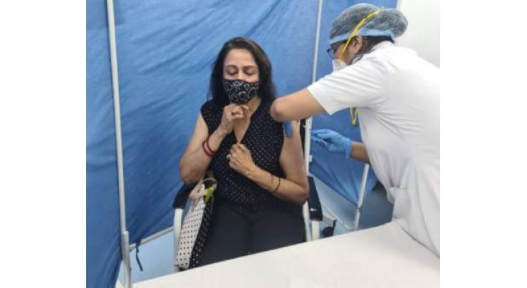 Hema Malini receives COVID-19 vaccine
