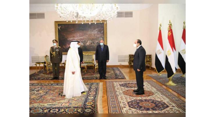 UAE ambassador presents credentials to President of Egypt
