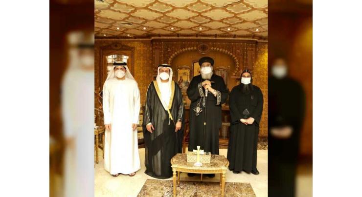 UAE Ambassador to Egypt meets Pope Tawadros