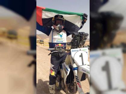 الإماراتي محمد البلوشي يفوز بلقب  الدرّاجات النارية في رالي باها الأردن
