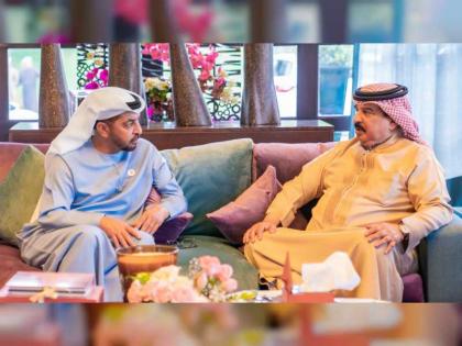 ملك البحرين يستقبل حمدان بن زايد بمقر إقامته في الرباط