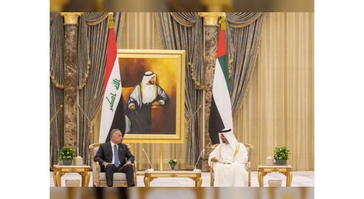 Update: Mohamed bin Zayed, Iraq&#039;s Prime Minister discuss relations, latest regional developments