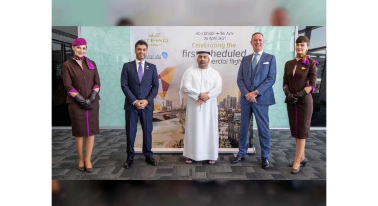 UAE Ambassador to Israel arrives on inaugural Etihad flight to Tel Aviv