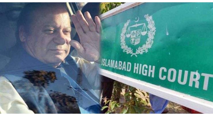 Islamabad High Court to take up NAB application tomorrow regarding Nawaz Sharif's appeals
