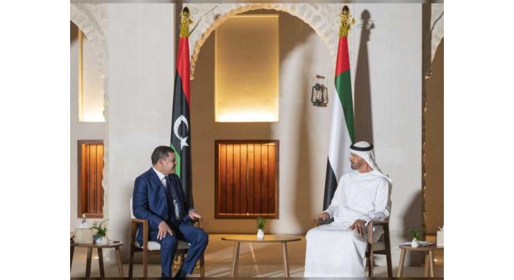 Mohamed bin Zayed receives Prime Minister of Libya’s Government of National Unity